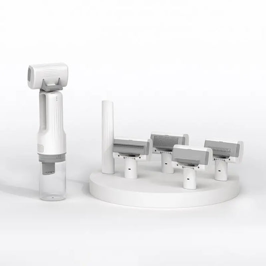 Cordless Pet Grooming Vacuum Brush with 3 Adjustable Combs & Quiet Suction, 60Db Noise Level – Perfect for Anxious Pets, Efficient Hair Removal and Cleaning